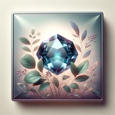 Elegant alexandrite gemstone displaying its unique color-change ability in a natural setting, symbolizing healing and transformation.